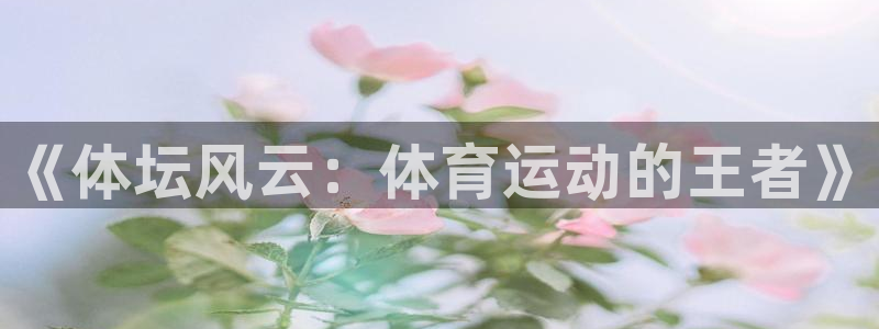 3377体育官网下载平台注册：《体坛风云：体育运动的